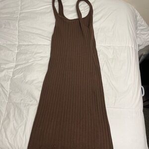 Old Navy Chocolate Ribbed Dress